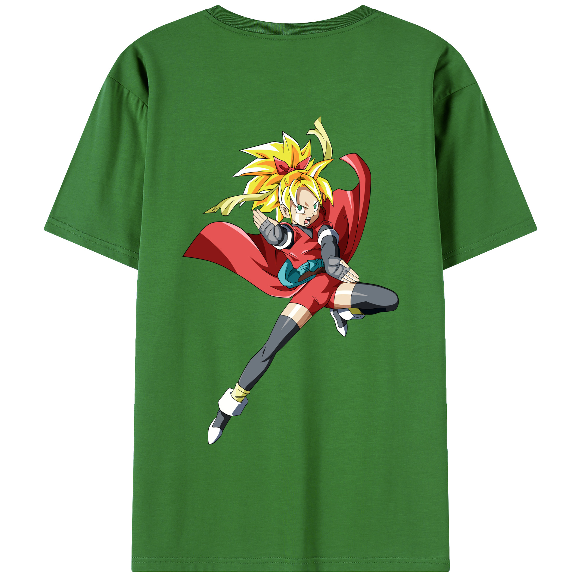 （画像用） ドラゴンボール カリフラ DRAGON BALL Caulifla レディース半袖Tシャツ(バックプリント)
